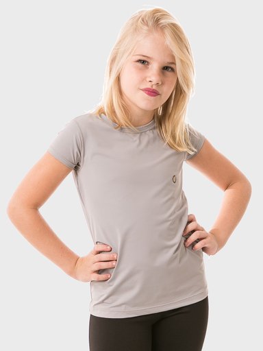 feminina infantil t shirt curta ice cinza frente c