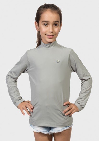 camisa com proteção solar infantil feminina