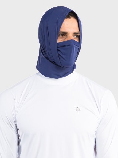 bandana tube neck mascara com protecao solar masculina extreme uv azul frente dois c n