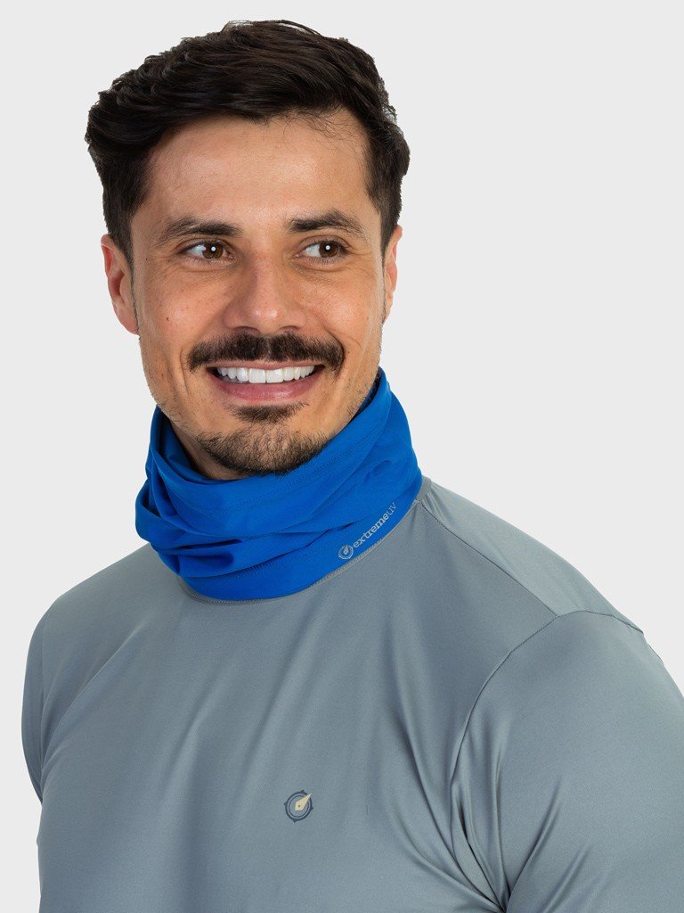 bandana tube neck mascara com protecao solar masculina extreme uv nd azul c