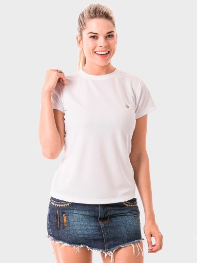 camiseta uv algodao egipcio premium protecao solar manga curta feminina extreme uv frente c